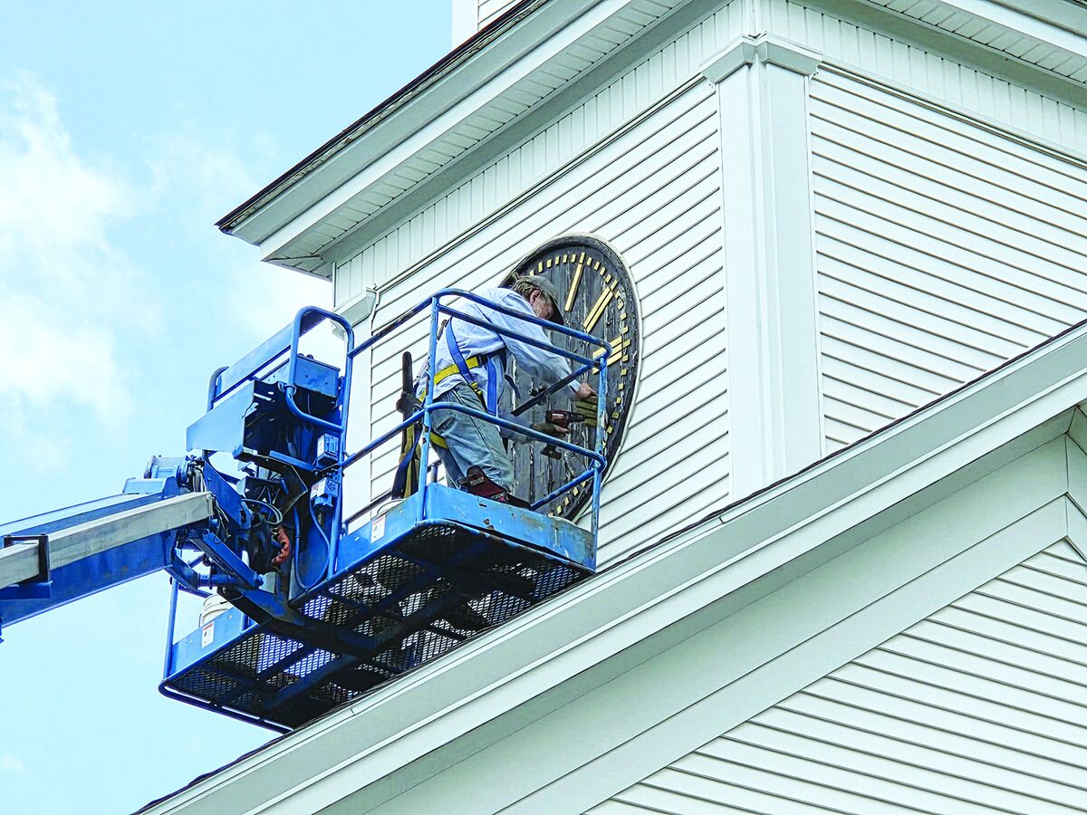 Historic Madison Church clock getting a facelift